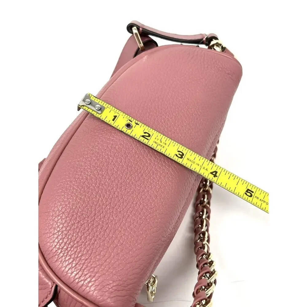 Michael Kors Slater Extra Small Pebbled Leather Sling Fanny Pack Rose Pink XS